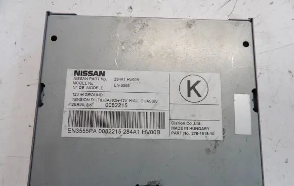 Nissan Qashqai Camera control unit module 284A1HV00B 0082215 EN3555