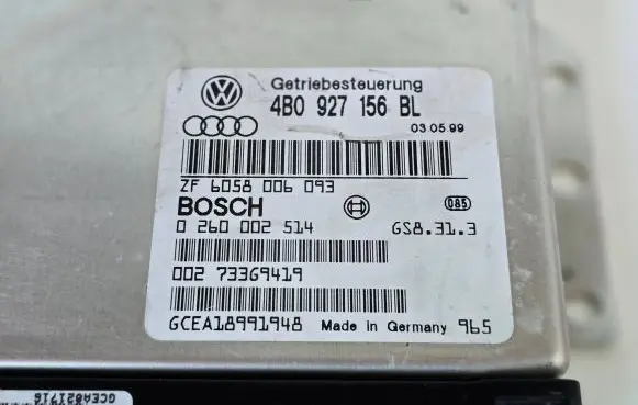 Audi A6 S6 C5 4B Gearbox control unit/module 4B0927156BL 6058006093 0260002514