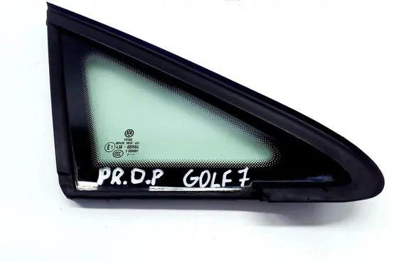 Volkswagen Golf VII Front door vent window glass four-door 5G0845412