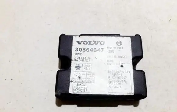 Volvo S40, V40 Immobilizer control unit/module 30864647 98w25