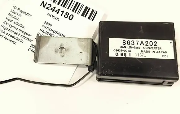Mitsubishi Pajero Other control units/modules 8637A202 C8637001A B0811137
