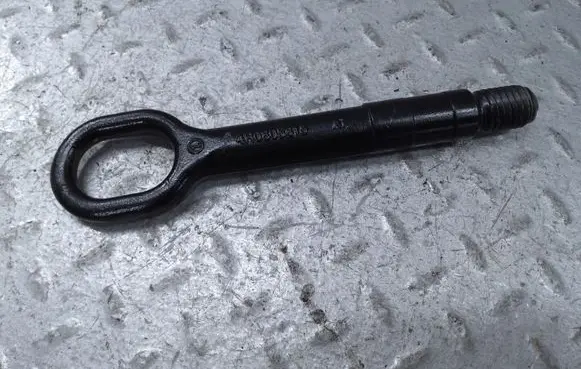 Towing hook eye