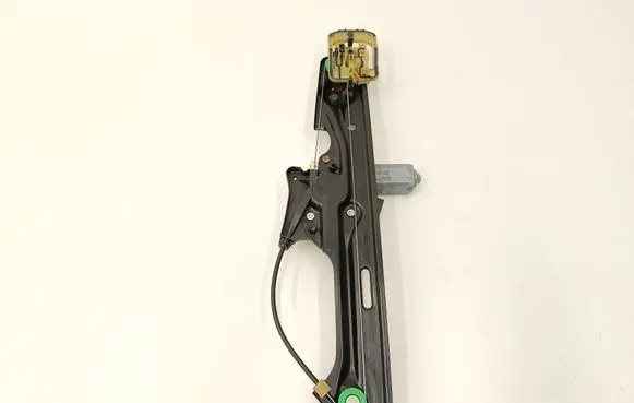 Rear door window regulator with motor