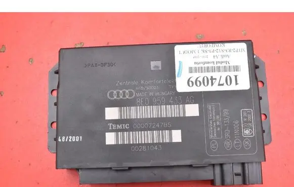 Audi A4 S4 B6 8E 8H Comfort/convenience module 8E0959433AG