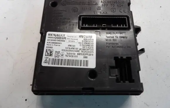 Renault Captur II Other control units/modules 285S20989R A3C06980301 22183921663662