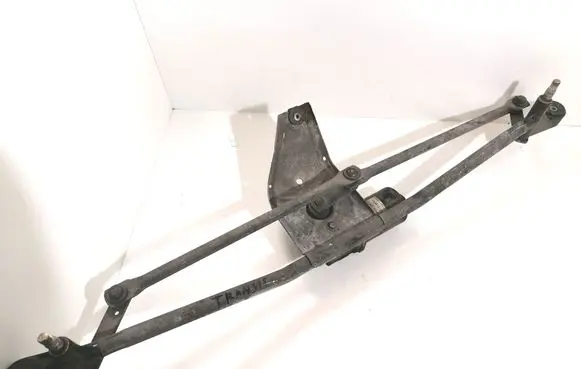 Front wiper linkage and motor