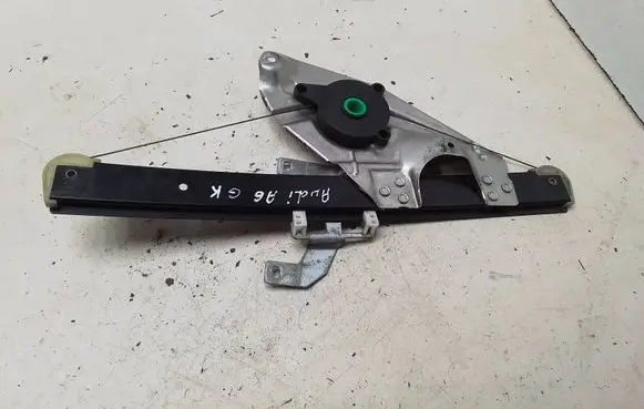 Rear door window regulator with motor
