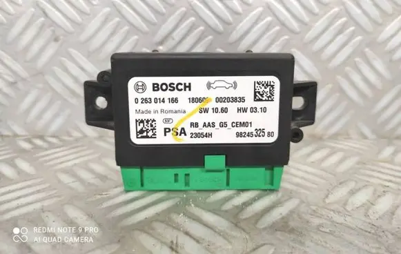 Peugeot 308 Parking PDC control unit/module 9824532580 00203835 180609