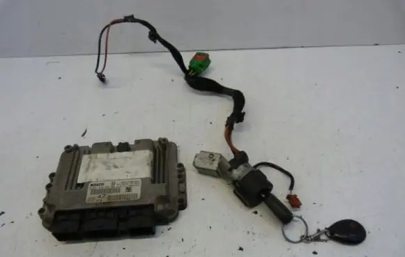Peugeot 307 Engine ECU kit and lock set 0281010390