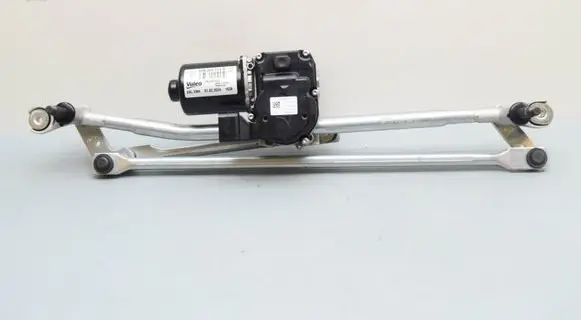 Front wiper linkage and motor