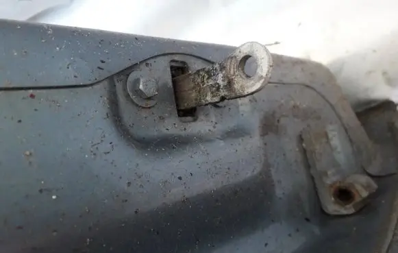 Rear door check strap stopper
