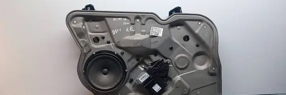 Skoda Octavia Mk2 (1Z) Front door window regulator with motor 1Z1837655P 27941 140120101020