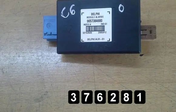 Citroen C6 Alarm control unit/module 9657384680