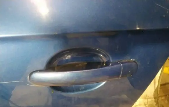 Mitsubishi Lancer X Front door exterior handle