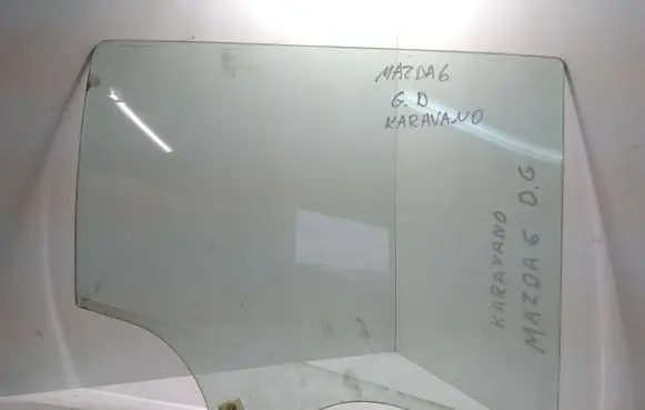 Mazda 6 Rear door window glass 