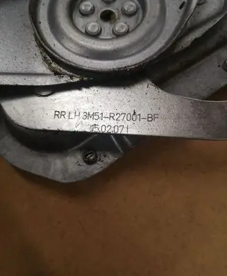 Ford Focus C-MAX Rear window lifting mechanism without motor 3M51R27001BF