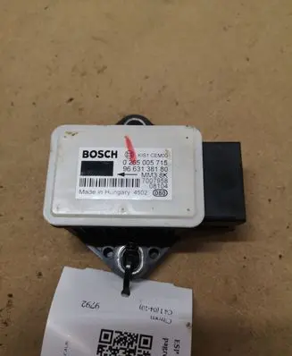 Citroen C4 I ESP acceleration yaw rate sensor 0265005715 9663138180 7007958