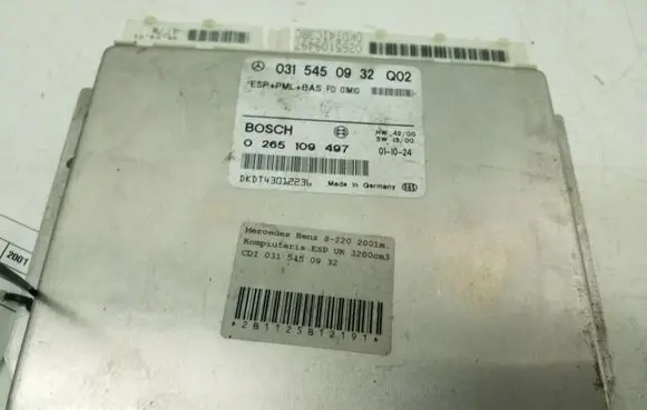 Mercedes-Benz S W220 ESP (stability system) control unit A0315450932