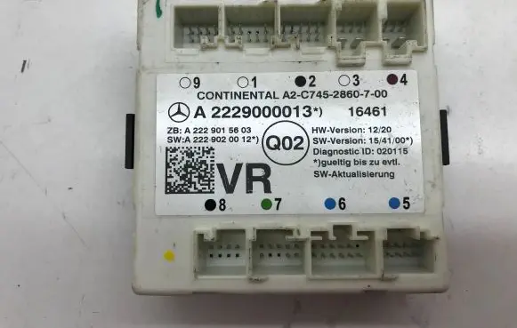 Mercedes-Benz C W205 Door control unit/module A2229000013 A2229015603 7452860700
