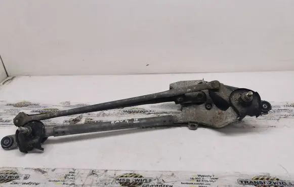 Front wiper linkage and motor