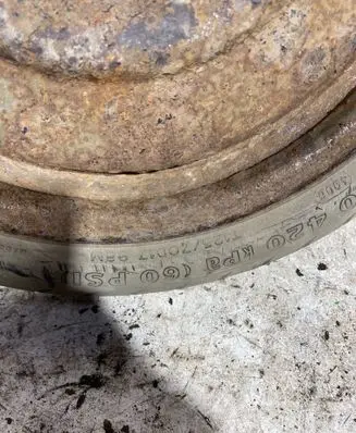 Toyota Corolla Verso AR10 R17 spare wheel 