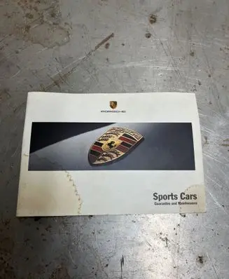 Porsche 911 996 Owners service history hand book 