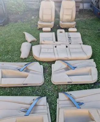 BMW 5 E60 E61 Seat and door cards trim set 7078047 7061498 7061497