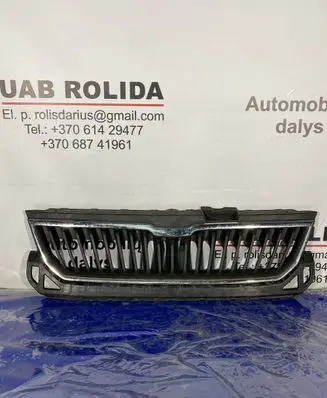 Front bumper upper radiator grill