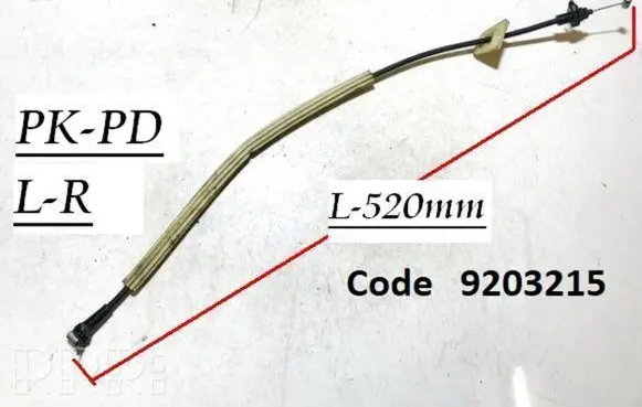 Volvo S70 V70 V70 XC Front door cable line 9203215