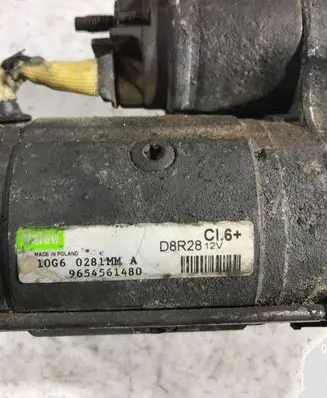 Peugeot 407 Starter motor 9654561480 D8R28
