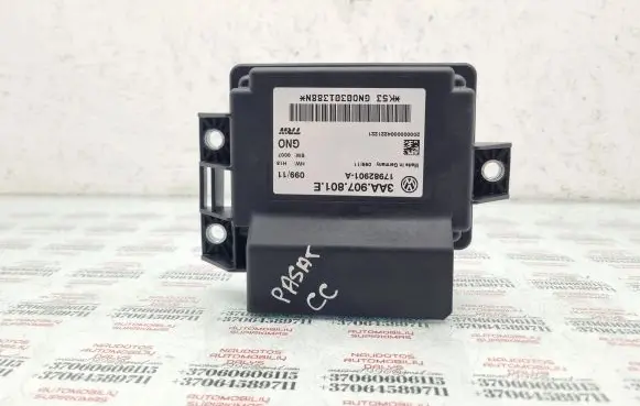Volkswagen PASSAT CC Hand brake control module 3AA907801E
