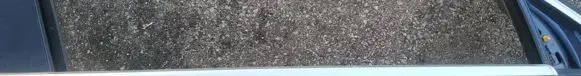 Front door glass trim molding