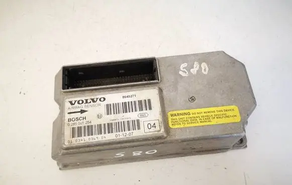 Volvo S60 Airbag control unit/module 8645271 0285001254