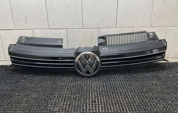 Volkswagen Golf VI Front bumper upper radiator grill 1K9853651