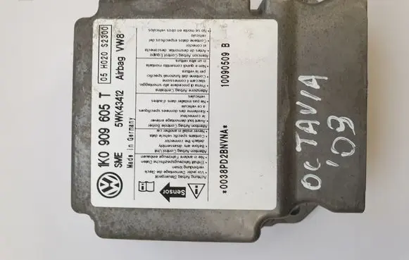 Skoda Octavia Mk2 (1Z) Airbag control unit/module 1K0909605T 5WK43412