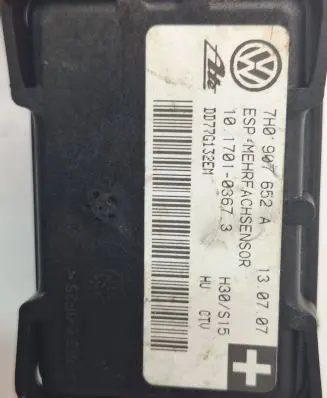Audi Q7 4L ESP acceleration yaw rate sensor 7H0907652A DD77G132EM 10170103673
