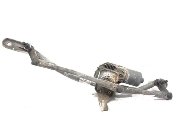 Front wiper linkage and motor