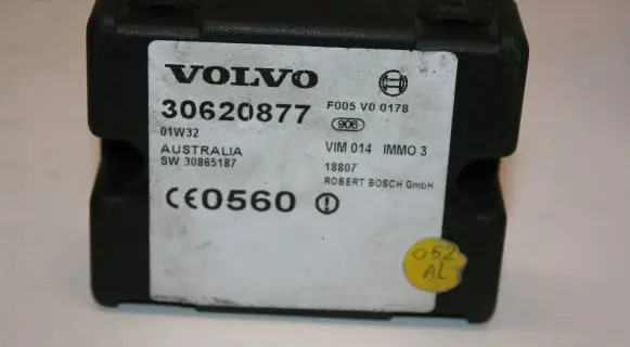 Volvo S40, V40 Immobilizer control unit/module 30865187 30620877 F005V00178