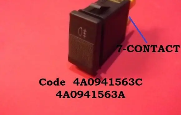 Audi A6 S6 C4 4A Fog light switch 4A0941563C 4A0941563A