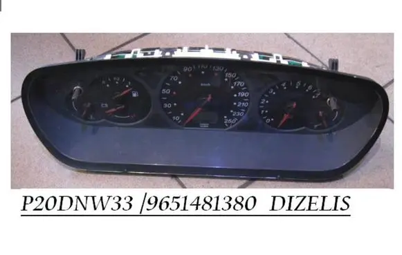 Citroen C5 Speedometer (instrument cluster) 9651481380 P20DNW33