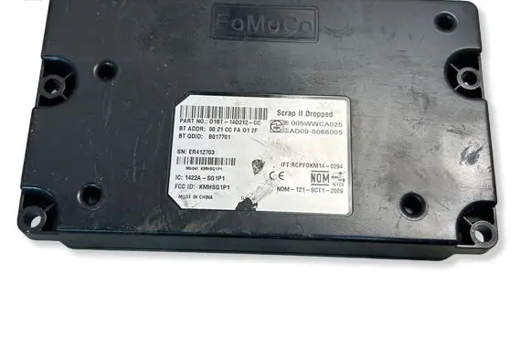 Ford Fiesta Bluetooth control unit module D1BT14D212CC B017701 0021CCFAD12F