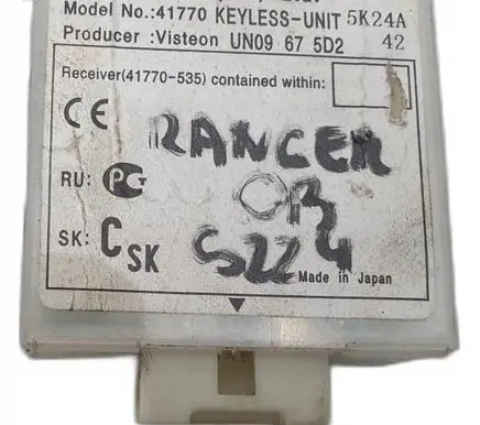 Ford Ranger Door central lock control unit/module 