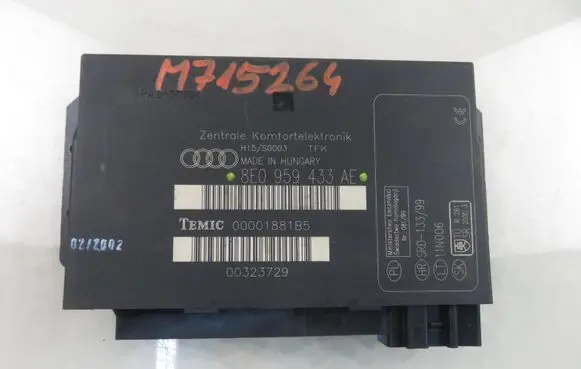 Audi A4 S4 B6 8E 8H Central body control module 8E0959433AE