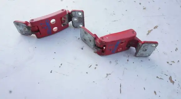 Front door hinge set