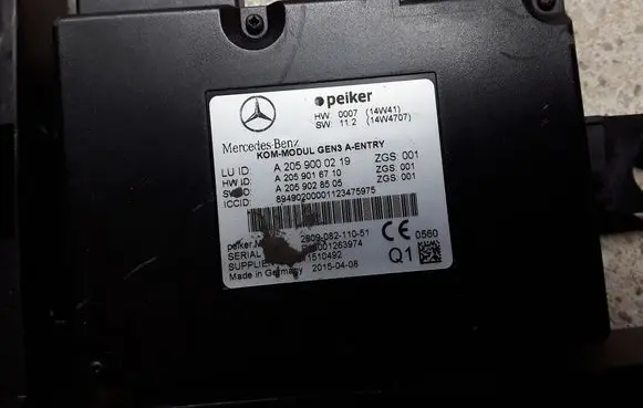 Mercedes-Benz C W205 Other control units/modules A2059000219