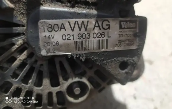 Volkswagen PASSAT B6 Generator/alternator 021903026L TG17C01