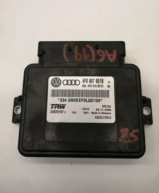 Audi A6 S6 C6 4F Hand brake control module 4F0907801B 4F0910801D