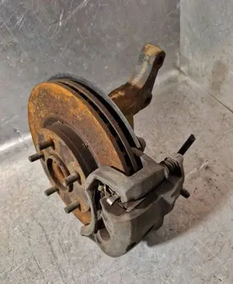 Front wheel hub spindle knuckle