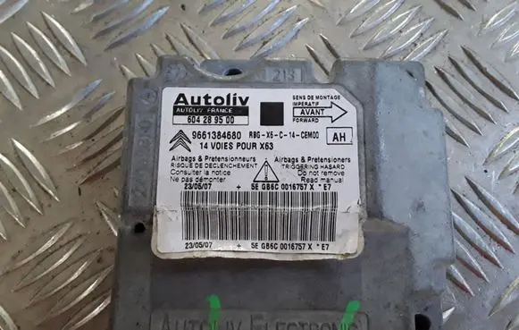 Citroen C6 Airbag control unit/module 604289500 9661384680 216102810