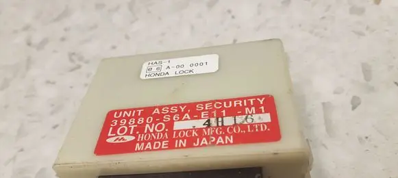 Honda FR-V Alarm control unit/module 39880S6AE11M1